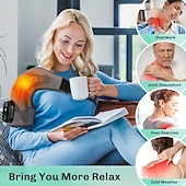 cheap Body Massager-1pc Heated Shoulder Massager Soothing Heat Therapy with Deep-Kneading Massage for Men and Women Ergonomic Shoulder Strap Design