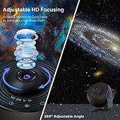 cheap Party Supplies-1pc 13-in-1 Multi-Functional Star Projector Night Light, Galaxy Planetarium Projector with Aurora Effect for Bedroom