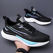 cheap Men&#039;s Sneakers-Men&#039;s Lightweight Breathable White Running Sneakers – Cushioning Athletic Shoes for Outdoor Sports and Fitness