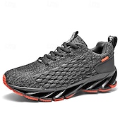 preiswerte Sneaker für Herren-Herren Turnschuhe Flyknit Schuhe Fliegendes Weben Komfortabel Rutschfest Schnürsenkel Dunkelrot Schwarz Weiß
