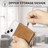 cheap Universal Phone Bags-Cell Phone Card Holder Pocket With Magsafe For iPhone 16 15 14 13 12 Pro Max Ring Holder Magnetic Drop Protection