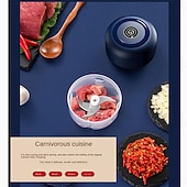 preiswerte Küchengeräte-Elektrische Knoblauchmaschine, Ingwerstampfer, Mixer, Küche, Gemüse, Fleisch, Pfeffermühle, USB-Aufladung, Knoblauchmaschine, Zerkleinerer