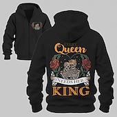 abordables Sudaderas y Sudaderas Elite para Hombres-Hombre Rosa Cráneos Sudaderas Con Capucha Deportivo Básico Carnaval Rendimiento Otoño Invierno Negro Blanco Ropa Diseñador Otras impresiones S M L XL 2XL 3XL