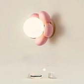 Недорогие Бра-Настенный светильник в форме розового цветка, фоновое бра из смолы для детской комнаты, прикроватной тумбочки для дивана 110 В-240 В, 5 Вт