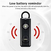 cheap Security Sensors &amp; Alarms-Pull Pin Self-Defense Emergency Security Personal Alarm 130dB Sound Rechargeable Anti-lost Work With Apple Find My