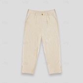 preiswerte Herren Elite-Hosen-Herren Hose Einfarbig Volle Länge Formell Hochzeit Outdoor Elegant Urlaub Weiß Beige Mikroelastisch