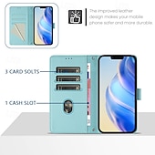 お買い得  iPhone用ケース-電話 ケース 用途 iPhone 16 iPhone15 iPhone 14 13 12 11 Pro Max Plus Mini SE ウォレットカードケース 磁石バックル ストラップ付き リストストラップ付き レトロ風 TPU PUレザー
