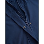 cheap Active Jacket-Women's Rain Jacket Hiking Raincoat Waterproof Jacket Outdoor Windproof Quick Dry Lightweight Hooded Windbreaker Parka Trench Coat Top Camping Hunting Fishing Navy Pink Blue Purple