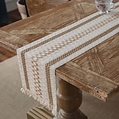 cheap Tablecloth-Tablerunner Decorative and Durable Table Cover Ideal for Dining and Kitchen Tables Perfect for Everyday Use or Special Occasions