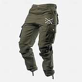 levne ležérní kalhoty-Pánské Kargo kalhoty Nákladní kalhoty Pracovní kalhoty Multi kapsa Grafika Arrow 1776 Venkovní Plná délka Venkovní Outdoorové sporty Ležérní Klasické vesternový styl Žlutá Armádní zelená Lehce