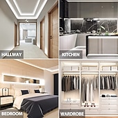 economico Strisce luminose COB-strisce luminose a LED COB, strisce luminose da 3-40 metri, impermeabili IP65, 288 LED/m, strisce LED bianche super luminose con telecomando IR a 24 tasti, adatte per camera da letto, cucina,