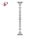billiga Apple Watch-band-Solo loop Kompatibel med Apple Watch klockband 38mm 40mm 41mm 42mm 44mm 45mm 49mm Dam Bling Diamond Metalllås Legering Ersättningsurband för iwatch Ultra 2 Series 9 8 7 SE 6 5 4 3 2 1
