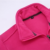 halpa Softshell-, fleece- ja vaellustakit-Naisten Fleecetakki Talvi ulko- Pidä lämpimänä Fleece-vuori Fleecetakit Kokovetoketju Kiipeily Telttailu / Retkely / Luolailu Matkailu Vaalea khaki Musta Keltainen Pinkki Punainen
