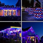 baratos Plug String Lights-dc24v tensão segura led luzes de corda de natal 100m 50m 20m 10m com 800 leds e 400 leds, luzes de natal de tira de fadas, iluminação externa à prova d&#039;água ip65 para natal, festa, eventos de ano