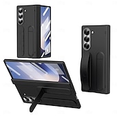 levne Pouzdra pro Samsung-Pouzdro na telefon pro Samsung Galaxy Z Fold 6 Z Fold 5 Z Fold 4 Z Fold 3 Zadní kryt s držákem s ochranou obrazovky plně ochranné retro Armor PC silikonové