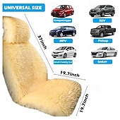 economico Coprisedili per auto-1pc Copertura per Sedile Auto in Finto Vello Protettore Caldo Invernale Elegante Cuscino Universale a Grandezza Completa per Auto Sedile del Conducente