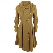 cheap Tops-Punk &amp; Gothic Steampunk Coat Trench Coat Hooded Plus Size Slim Fit Fancy Dress Women's Casual Daily Adults' Coat Fall &amp; Winter