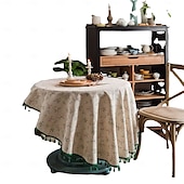 economico Tovaglie-tovaglie rotonde eleganti e resistenti tovaglie perfette per tavoli da pranzo e da cucina ideali per l&#039;uso quotidiano o per occasioni speciali