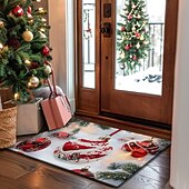 preiswerte Weihnachtsteppiche und -matten-Weihnachtsdekorationen Fußmatte Zuckerstange Pointessia Küchenmatte Bodenmatte rutschfester Flächenteppich Ölfester Teppich Indoor Outdoor Matte Schlafzimmerdeko Badezimmermatte Eingangsteppich