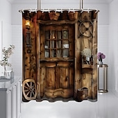 levne Sprchové závěsy-Sprchový závěs s háčky 180cm*180cm (70&quot;*70&quot;) polyester pratelné voděodolné vzor retro vintage pro dekoraci koupelny a vany