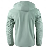 cheap Men&#039;s Jackets &amp; Coats-Men&#039;s Winter Jacket Sport Coat Raincoat Hiking Jacket Outdoor Camping &amp; Hiking Waterproof Windbreaker Zipper Pocket Fall Winter Solid Color Fashion Streetwear Hooded Regular Dark Red Yellow Light