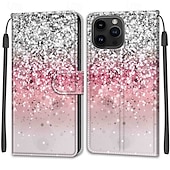 economico Cover per iPhone-telefono Custodia Per iPhone 15 Pro Max Plus Copertura Posteriore con Supporto Con Cinturino da Polso Slot per Carte Retrò TPU Pelle PU