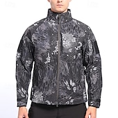 preiswerte Fleece &amp; 3 in 1 Jacken-Herren Outdoorjacke Soft Shell Jacke Wanderjacke Winter Draussen Patchwork warm Fleece-Futter Wasserdicht Windundurchlässig Vliesjacken Warme taktische Jacke Voller Reißverschluss Klettern Camping