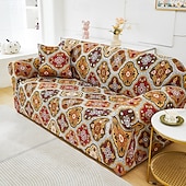 baratos Cobertura de Sofa-capa de sofá estampada capa elástica para sofás em formato de L protetor de móveis elegante e durável ideal para renovar a decoração da sua sala de estar com um design exclusivo