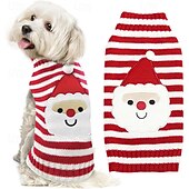 ieftine Pulovere-Câini Pisici Pulovere Jumper Modă Iarnă Cald Modă Comfortabil Crăciun Crăciun În aer liber Anul Nou Zilnice homewear Îmbrăcăminte pentru câini for Small Mediu
