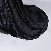 levne Klasický horor-Středa Addams Addamsova rodina Morticia Addamsová Šaty Módní Filmové kostýmy for Dámské Dospělé Plesová maškaráda