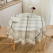 levne Ubrusy-kulaté ubrusy elegantní a odolné ubrusy ideální pro jídelní a kuchyňské stoly ideální pro každodenní použití nebo zvláštní příležitosti