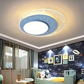 abordables Plafonniers à intensité variable-Plafonnier LED à intensité variable en continu 50 cm 1 lumière design moderne en forme de ciel étoilé luminaire en métal acrylique pour chambre d&#039;enfant chambre d&#039;enfant 110-240 V uniquement à