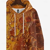 abordables Patrón 3D-Hombre Graphic Cerveza Oktoberfest Sudadera Sudaderas Sudadera Manga Larga Sudadera con capucha Con Capucha Vacaciones Impresión 3D Vacaciones Deporte Noche Amarillo Estampado Invierno Primavera