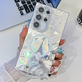 お買い得  サムスン用ケース-電話 ケース 用途 S24 Ultra S24 Plus S24 S24 FE S23 Ultra A55 A35 A25 A15 5G A54 S25ウルトラ バックカバー 磁石バックル ワイヤレス充電をサポート リストストラップ付き レトロ風 仕上げ