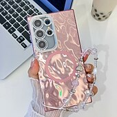 halpa Samsung-kotelot-puhelin Etui Käyttötarkoitus S24 Ultra S24 Plus S24 S24 FE S23 Ultra A55 A35 A25 A15 5G A54 S25 Ultra Takakuori Magneetti Tukee langatonta latausta rannehihnalla Retro Pinnoitus