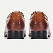 economico Scarpe Eleganti Classiche-scarpe oxford da uomo in pelle di vacchetta di prima qualità – scarpe eleganti brogue con lacci e motivo floreale intagliato a mano per occasioni formali