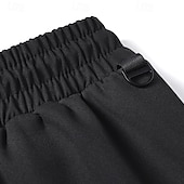 baratos Calças Desportivas-Homens Calças de lã Calças Esportivas Corredor Calças Calça casual Com Cordão Cintura elástica Tecido Prova-de-Água Conforto Comprimento total Ao ar livre Casual Diário Esportes Moda Preto Verde