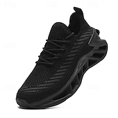 baratos Ténis para Homem-tênis de corrida flyknit respirável vermelho masculino com sola acolchoada leve – ideal para treinos e uso diário