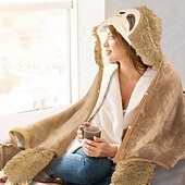 رخيصةأون بطانية يمكن ارتداؤها-بطانية مريحة يمكن ارتداؤها على التلفاز&amp;amp;هودي بطانية دافئة لفصل الخريف&amp;amp;الشتاء مثالي للاسترخاء والدفء