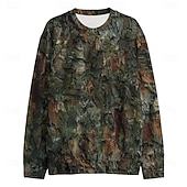 cheap Men's 3D Sweatshirts-Men's Graphic Camo / Camouflage Sweatshirts Golf Pullover Sweatshirt Long Sleeve Sweatshirt Hooded Vacation Cool Daily Print Vacation Sports Outdoor Going out Printing Winter Spring &amp;  Fall