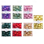 economico Ornamenti-26 palline di Natale, decorazioni natalizie, palline infrangibili per albero di Natale da 4/5/6 cm, colorate decorazioni da appendere all&#039;albero di Natale per la casa, le feste e l&#039;esposizione in negozio
