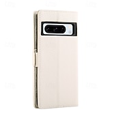 abordables Coques autres téléphones-téléphone Coque Pour Pixel 9 Pro Pixel 9 Pro XL Pixel 8 Pro Pixel 8 Pixel 7 Pixel 7 Pro Pixel 6 Pixel 6 Pro Coque Arriere Avec Support fermeture Éclair avec lanière Rétro TPU faux cuir