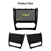 abordables Lecteurs multimédias pour voitures-autoradio lecteur multimédia pour 2004 - 2011 mercedes benz w203 w209 android 9 pouces autoradio lecteur multimédia navigation gps dsp bluetooth écran hd
