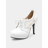 cheap Platform Heels-Women&#039;s Black Lace Platform Heels – Gothic Vintage Lace-Up High Heel Shoes with Stiletto, Ideal for Parties and Formal Occasions