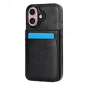 お買い得  iPhone用ケース-電話 ケース 用途 iPhone 16 Pro Max プラス iPhone 15 プロマックスプラス iPhone 14 13 12 11 Pro Max Plus Mini SE バックカバー スタンド付き カード挿入口 耐衝撃 レトロ風 TPU PUレザー