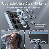 رخيصةأون جراب سامسونج-هاتف غطاء من أجل سامسونج جالاكسي S24 S23 S22 S21 Ultra Plus S21 FE اس 25 الترا حالة الامتزاز المغناطيسي مع ماجسيف حامي عدسة الكاميرا دعم الشحن اللاسلكي ضد الصدمات أكريليك سبائك الألومنيوم