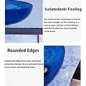 cheap Vessel Sinks-Bathroom Vessel Sink Tempered Glass Wash Basin Bowl Above Counter Art Vessel Sink with Water Drop Faucets and Pop-Up Drain