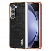 Недорогие Чехлы для Samsung-телефон Кейс для Назначение Z-образный сгиб 7 Z-сгиб 6 Z Fold 5 Z Fold 4 Z Fold 3 Кейс на заднюю панель Защита от удара Ретро Покрытие Металл