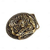 economico Cinture da uomo-Per uomo Fibbia della cintura Con fibbia Argento Bronzo Lega Stile vintage Retrò vintage Fantasma Texas Giornaliero Celebrazioni religiose