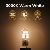 preiswerte LED Doppelsteckerlichter-G4 Bi-Pin-LED-Lampe, 1,5 W, AC/DC 12 V, nicht dimmbar, Ersatz für Halogenlampe, 20 W, Weiß, Warmweiß, 5/10 Stück